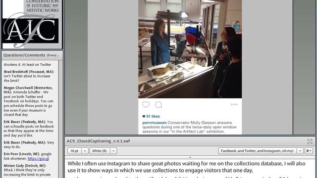 C2CC Facebook, and Twitter, and Instagram, oh my! Sharing museum collections through social media смотреть онлайн