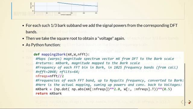 Audio Coding - 05 Psychoacoustics Models - 03 Bark Scale Mapping смотреть онлайн