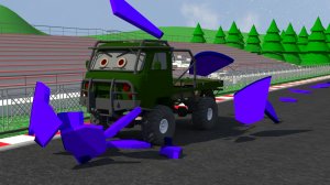 Фигурные гонки. Грузовичок Почтовичок Серия 16. Развивающий мультфильм для самых маленьких.