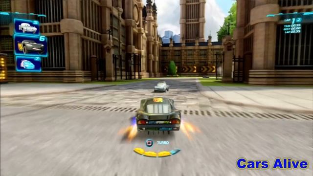 Cars 2 Game Play - Carbon Fiber Lightning McQueen squad serie смотреть онлайн