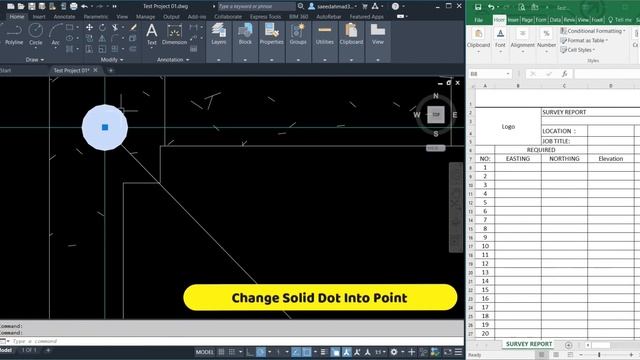 How To Make Survey Coordinates AutoCAD to Excel Sheet | Saeed BIM360 смотреть онлайн