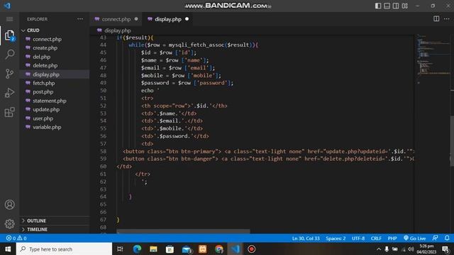 Update data in php смотреть онлайн