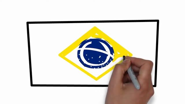 How to Draw Brazil Flag || Brazilian National Flag смотреть онлайн