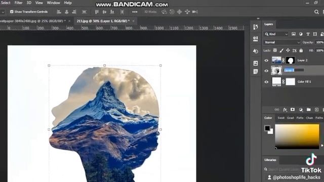 #photoshop #lifehacks #фотография Эффект двойной экспозиции Photoshop смотреть онлайн
