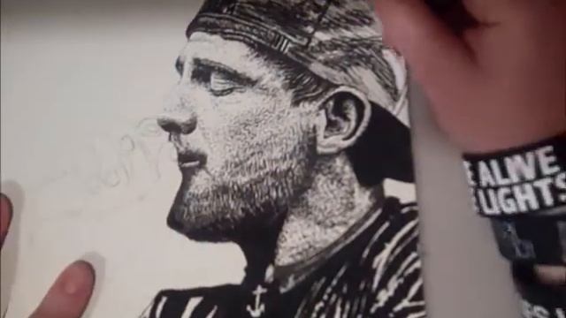 Sped-up Ink Drawing - Garret Rapp of The Color Morale смотреть онлайн