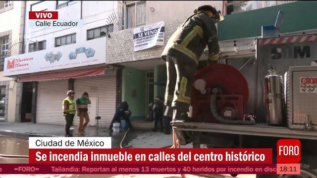 Se incendia inmueble en República de Ecuador en el Centro de CDMX - Las Noticias смотреть онлайн