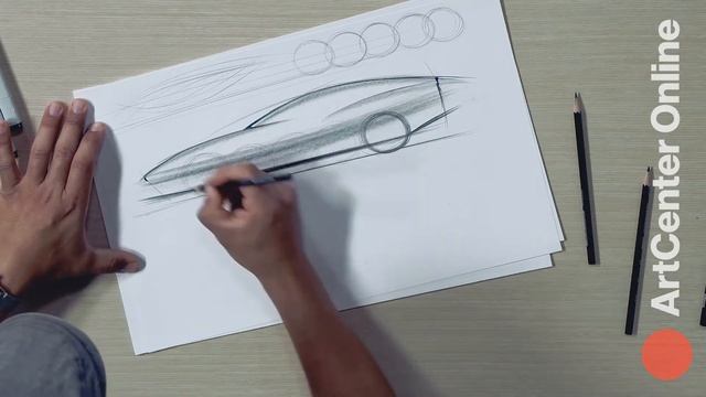 Part 6/6 | How to Draw a Car | Side-view Car Sketch | Free ArtCenter Online Course смотреть онлайн