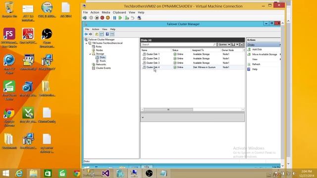 How to change Quorum Configuration in Windows server 2012 R2 Cluster смотреть онлайн
