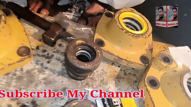 how to Caterpillar loader 950b repack your hydraulic cylinder || hydraulic jack seal change смотреть онлайн