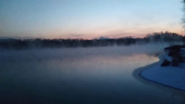 Зимний туман на реке смотреть онлайн