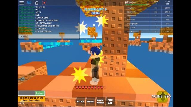 all codes sky wars roblox ''not fake'' смотреть онлайн