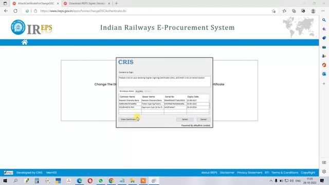 How to Change or Update Digital Signature on IREPS Portal (Indian Railway Portal) - Live Demo смотреть онлайн