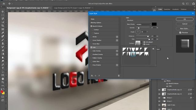 Glass Office 3D Logo Mockup - PHOTOSHOP TUTORIAL смотреть онлайн