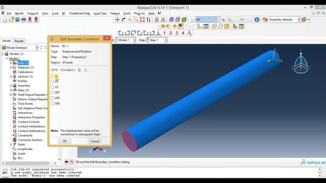 Abaqus Tutorial Videos - Modal Analysis Of A Rod In Abaqus
