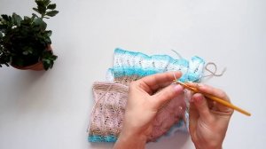 Ажурный детский топ спицами .Экспресс МК.