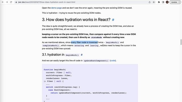 React Internals Deep Dive 27 - How basic hydration works internally in React? смотреть онлайн