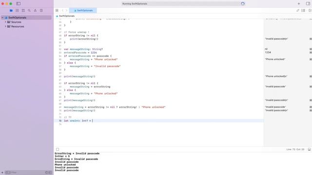 Курс разработки iOS приложений. Урок #5 Swift: Опционалы(опциональные типы) и все что с ними связан смотреть онлайн