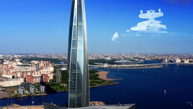 Не удивлюсь если 2020 год закончится так. Лахта-центр маяк для космических кораблей смотреть онлайн