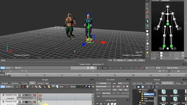Motionbuilder базовый курс на РУССКОМ ЯЗЫКЕ! Урок 8 -- Анимация 2-х персонажей смотреть онлайн
