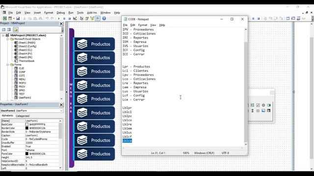 Menu Deslizable en Formulario con VBA Excel смотреть онлайн