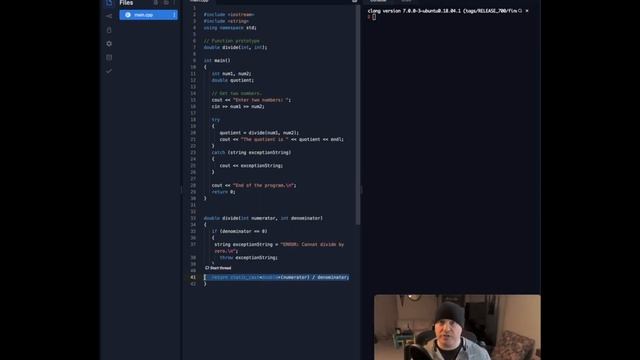 CIS277 Try Catch Block Code Sample смотреть онлайн