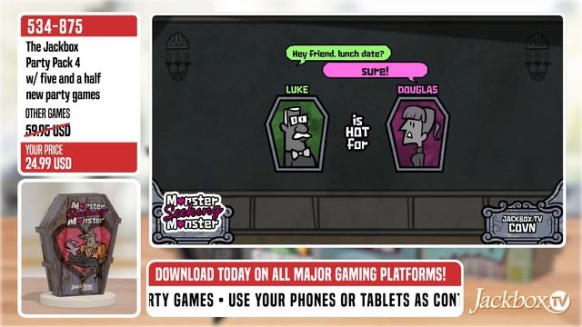 The Jackbox Party Pack 4 | Official Trailer смотреть онлайн