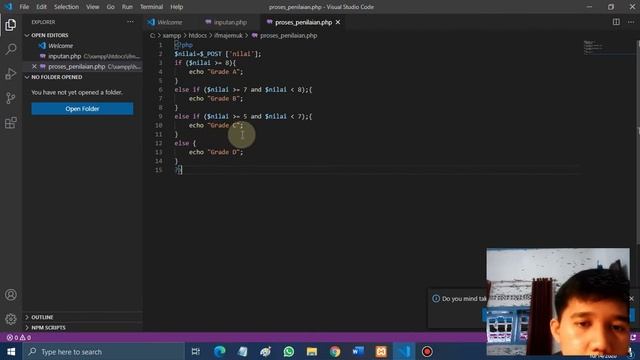 CARA MEMBUAT SCRIPT FUNGSI IF FORMAT PHP смотреть онлайн
