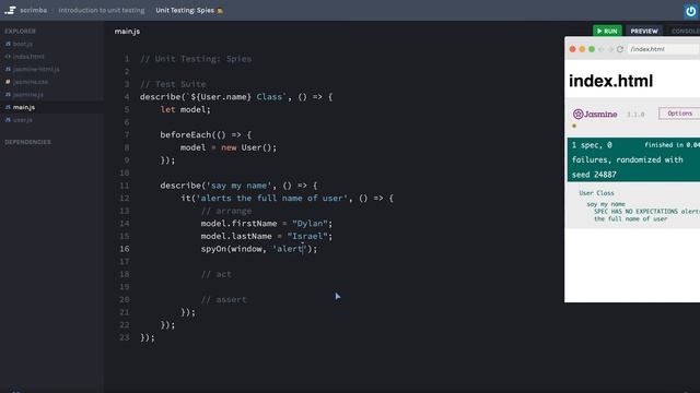 Unit testing: Spies ?️ | Unit testing tutorial смотреть онлайн