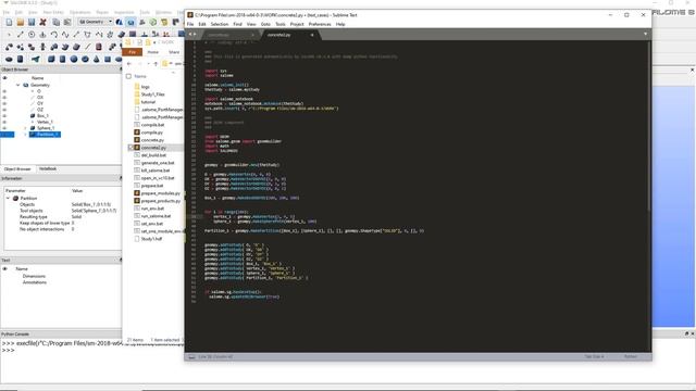 [Salome Tutorial] Let's make a Concrete Block with Aggregates with Python in Salome! смотреть онлайн