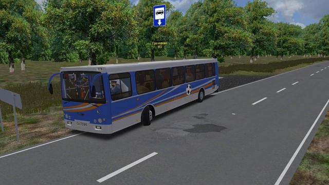 Omsi 2 Украинский автобус Скиф 5204-03 ХАРЗ на пригородном маршруте карты Городец смотреть онлайн