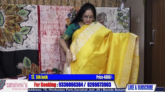 Roshmi's Boutique || Episode-196 || Exclusive Silk Batik Sarees  ||