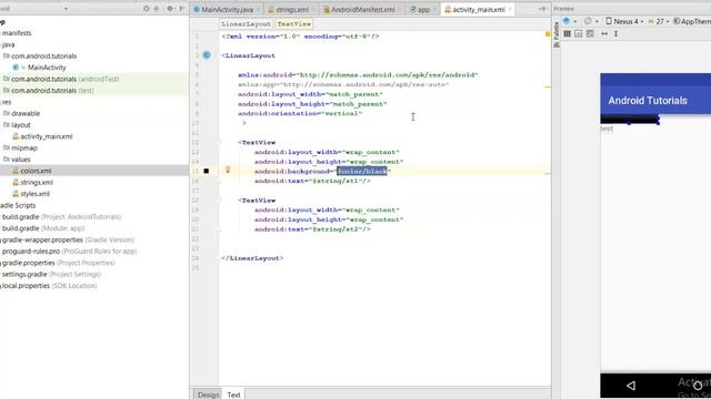 دورة تعليم برمجة الأندرويد للمبتدئين #11 : string.xml - color.xml - padding/margin смотреть онлайн