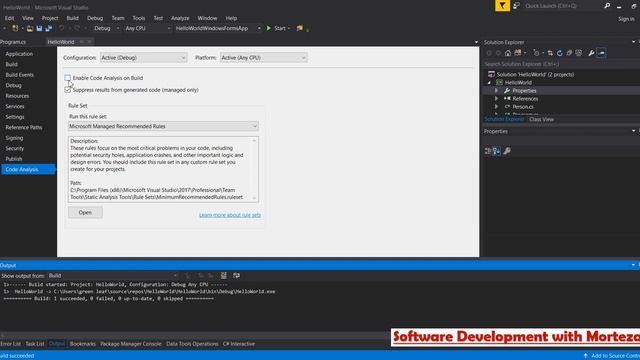 Visual Studio Code Analysis Part 1 смотреть онлайн