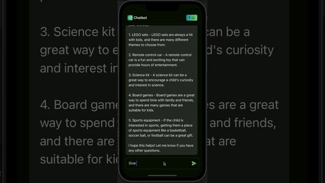 ChatGPT Chatbot iOS App - GPT3.5-turbo Source code смотреть онлайн