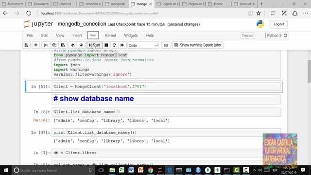 MONGODB CURSO -PYMONGO-JUPYTER NOTEBOOK 2019 смотреть онлайн