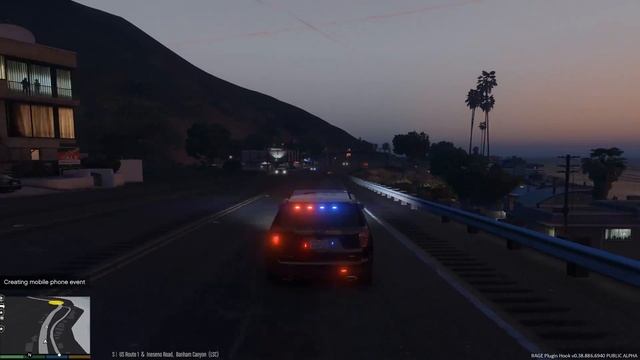 GTA 5 PC Mods: LSPDFR Episode #68 - Night at the Highway смотреть онлайн