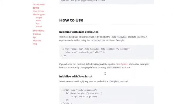 FancyBox3: Getting Started