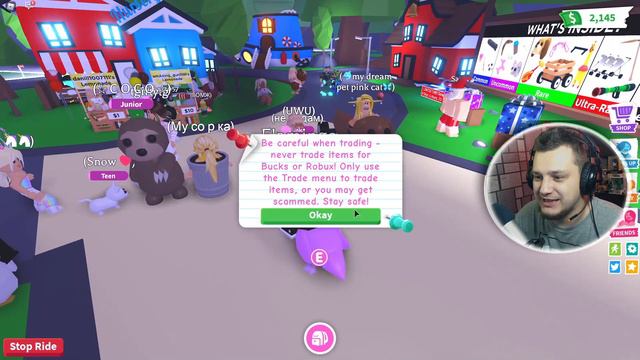 АДОПТ МИ ТРЕЙД КРОКОДИЛА И ФЛАМИНГО!  ПРОДАЖНЫЙ КАЛАНАТАЙКА В ADOPT ME!