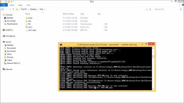 Conversion of *.py to *.exe file || Build an executable from python file || Pyinstaller Module смотреть онлайн