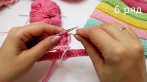 шапка луковка спицами и снуд мастер класс