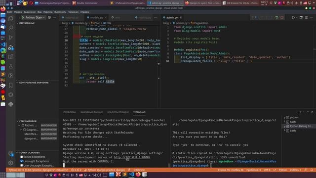 23. Django 4 с нуля. Как связаны наши размышления с доками, на примере модели. смотреть онлайн