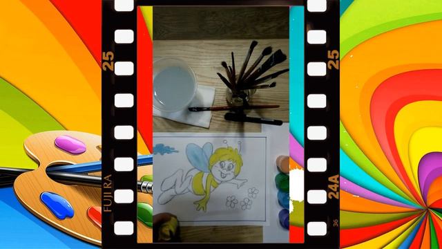 Урок №9 рисуем Пчёлку смотреть онлайн