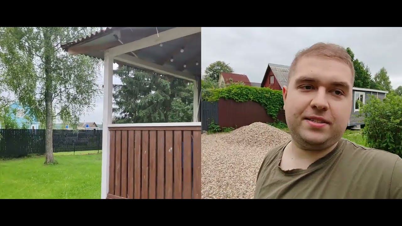 Первый день отпуска. Эксперименты с укладкой садового бордюра. смотреть онлайн