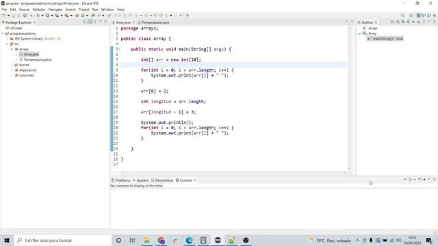 Tutorial Java desde cero eclipse 8 - Arrays смотреть онлайн