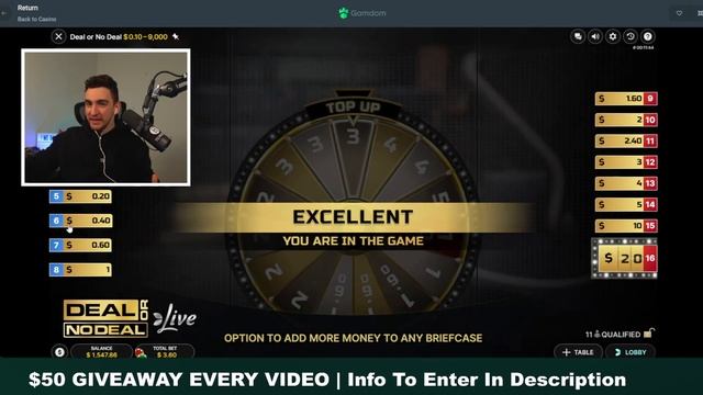 DEAL OR NO DEAL LIVE GAME SHOW $13,000 CASE ALL IN! смотреть онлайн