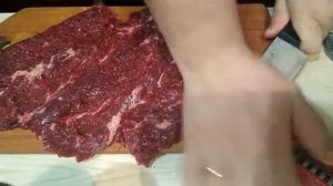 Готовим стейк мясника из мраморной говядины, диафрагма толстая.Тестируем стейк мясника от Мираторга