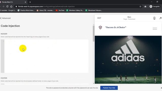 How to change the header text and put script - Florida West F.C смотреть онлайн