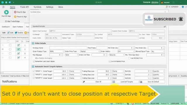 EZALGO - How to set Exit Quantity to book profit in trading. #ezalgo #algotrading #autotrading смотреть онлайн