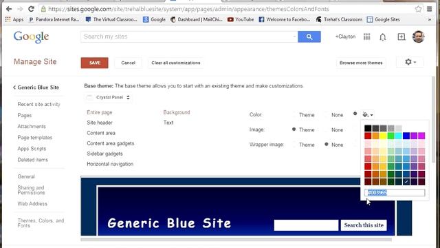 Changing Background Color on Google Sites смотреть онлайн