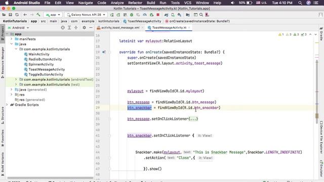 Snackbar Message in Android Studio Tutorial 40 - Urdu/Hind | Muhammad Waqas смотреть онлайн